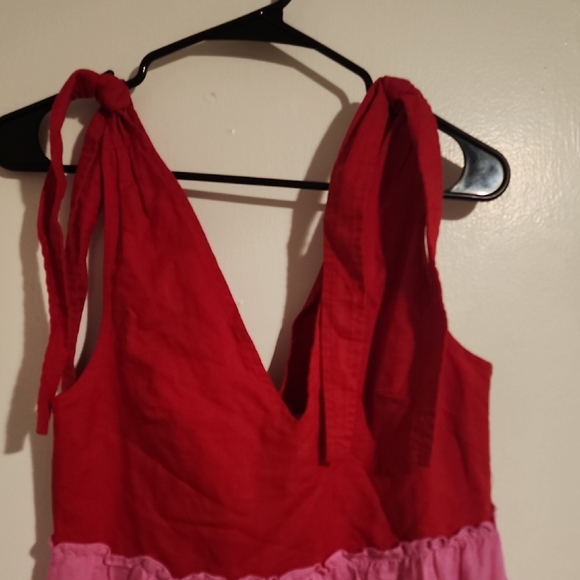 Petal & Pup Red and Pink Dress - Picture 3 of 5